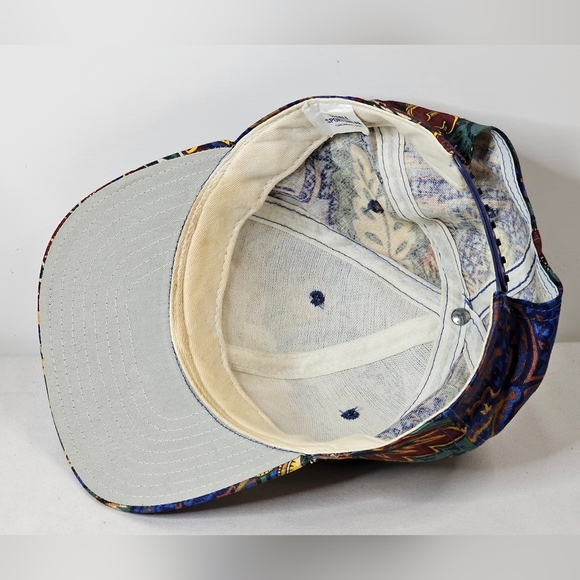 Duke Blue Devils Basketball Paisley Snapback Cap Hat Vtg Crable Sportswear Core - Picture 9 of 13